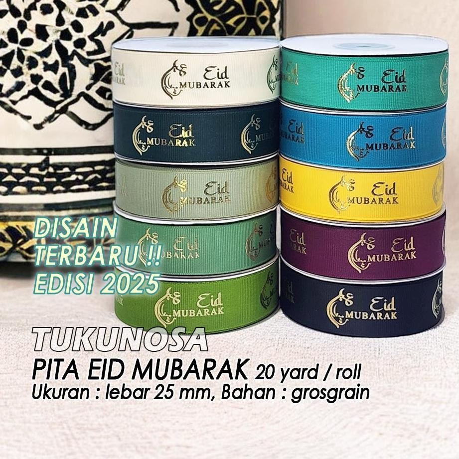 

PERROLL PITA EID MUBARAK 25 MM PITA LEBARAN HAMPERS RAMADHAN PITA IDUL FITRI 2,5 CM GROSGRAIN 2.5 CM SOUVENIR ANTARAN LEBARAN aSt