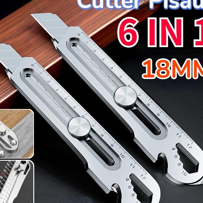 

18Mm Multifungsi Cutter Cutter Besar El Putarcutter Besi Stainlesscutter Pemotong Kertas Gagang Karet