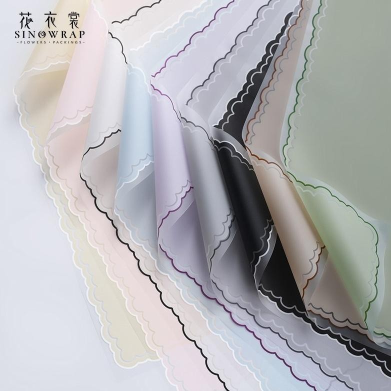 

[20 Lembar] Flower Wrapping Varian List Awan Premium Paper Florist Kertas Buket Bunga Korea Cellophane List Awan Premium Quality Merek Sinowrap [GRADE A] aSt