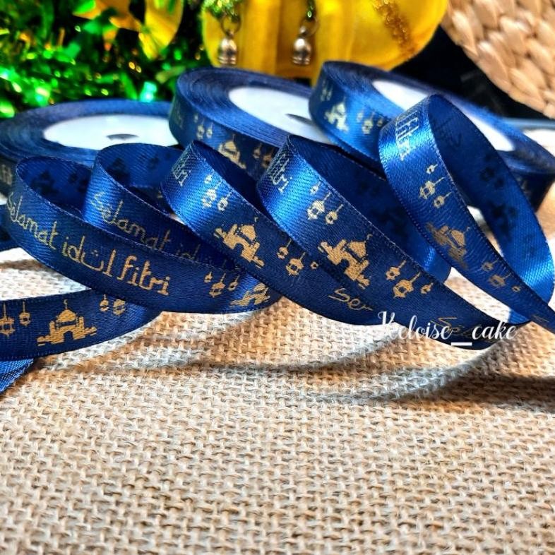 

PITA SATIN IDUL FITRI WARNA BIRU NAVY UKURAN 1 CM -PANJANG 18 METER aSt