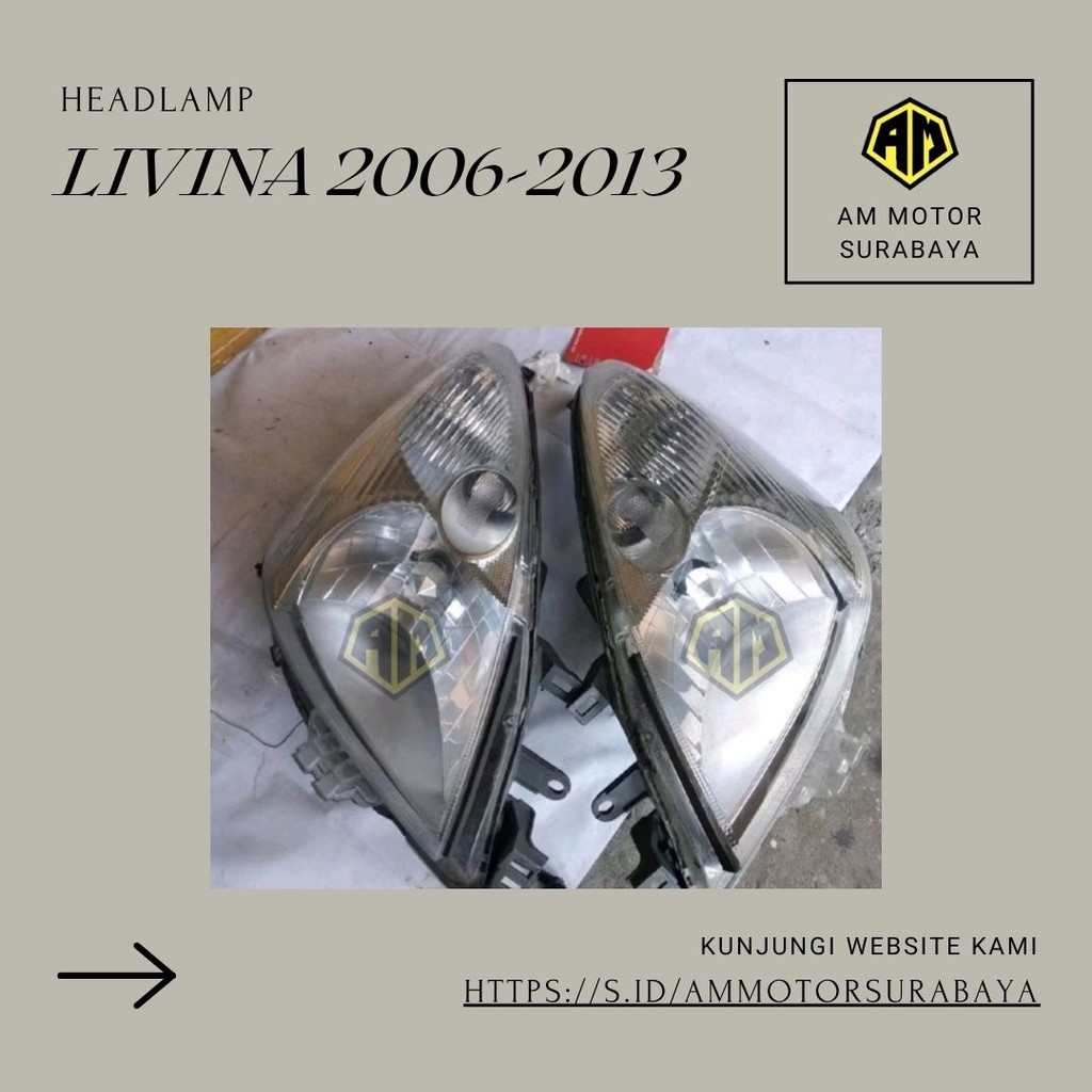 Headlamp LIVINA 2006-2013