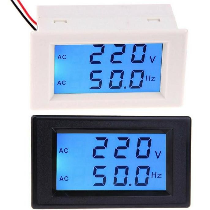 (Allthebest) voltmeter + hz meter / voltmeter + frequency meter ac digital
