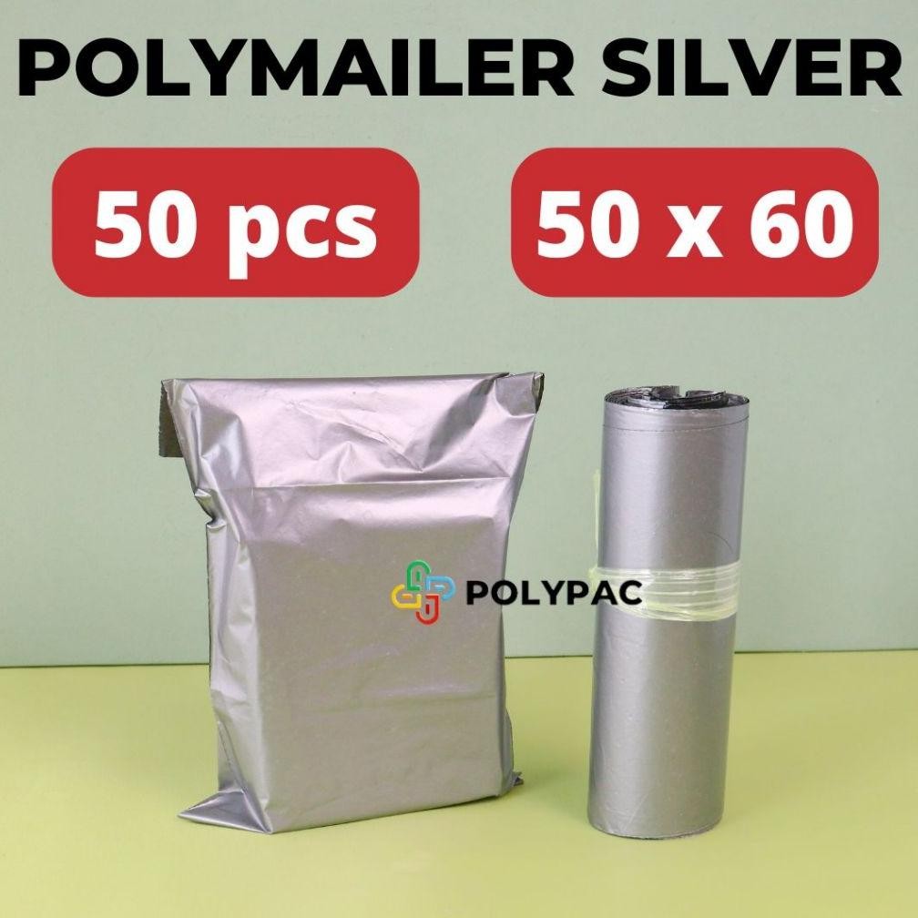 

Plastik Polymailer Silver [50x60] isi 50 pc - Plastik Packing Lem aSt