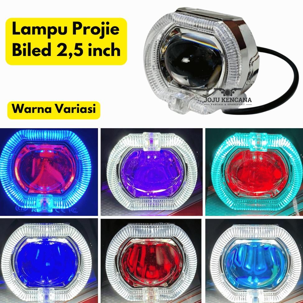 Motor Lampu Depan Projie BILED Headlamp Projie Bi LED Mini 1 Lensa 2,5 Inch