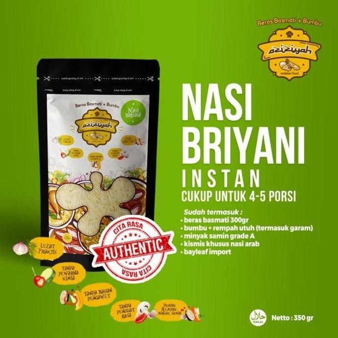 

(Allthebest) NASI BRIYANI BRIANI BIRYANI AZIZIYAH AL MUMTAZZA BUMBU INSTAN INSTANT