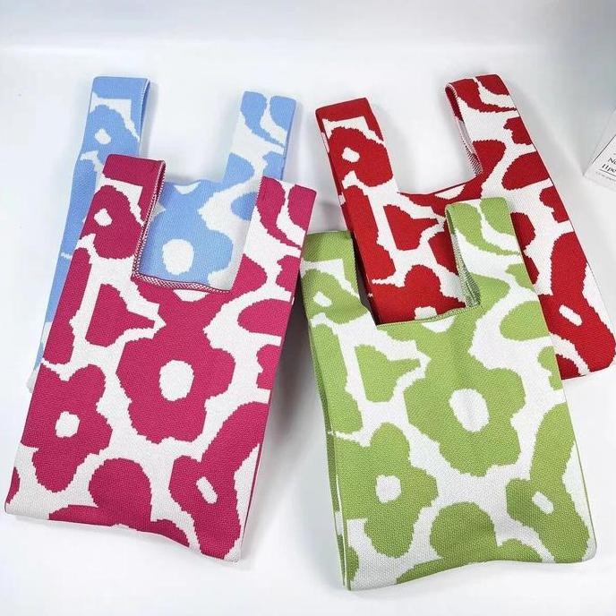 

Ready Tas Vacay Knoted Korean Style Tas Hampers Natal Imlek Knit