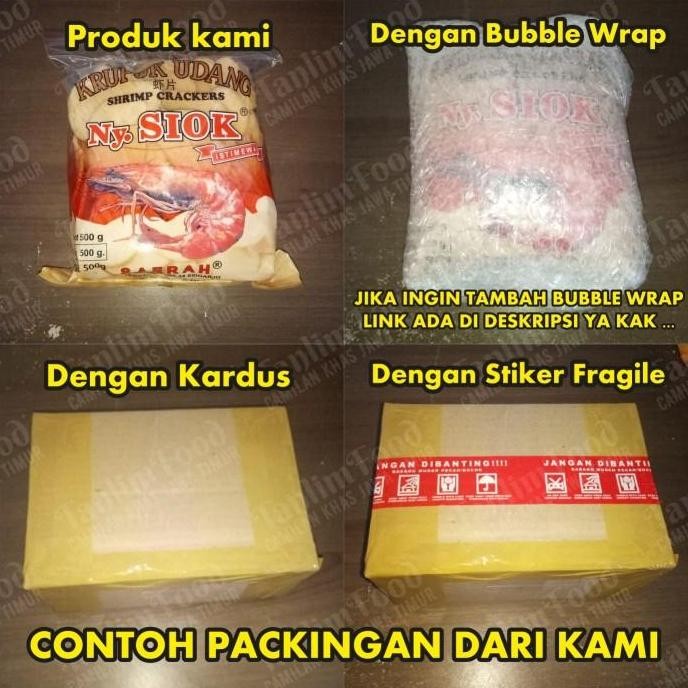 

(Allthebest) Ny. Siok - Krupuk Kerupuk Udang Oval / Shrimp Crackers 500gr