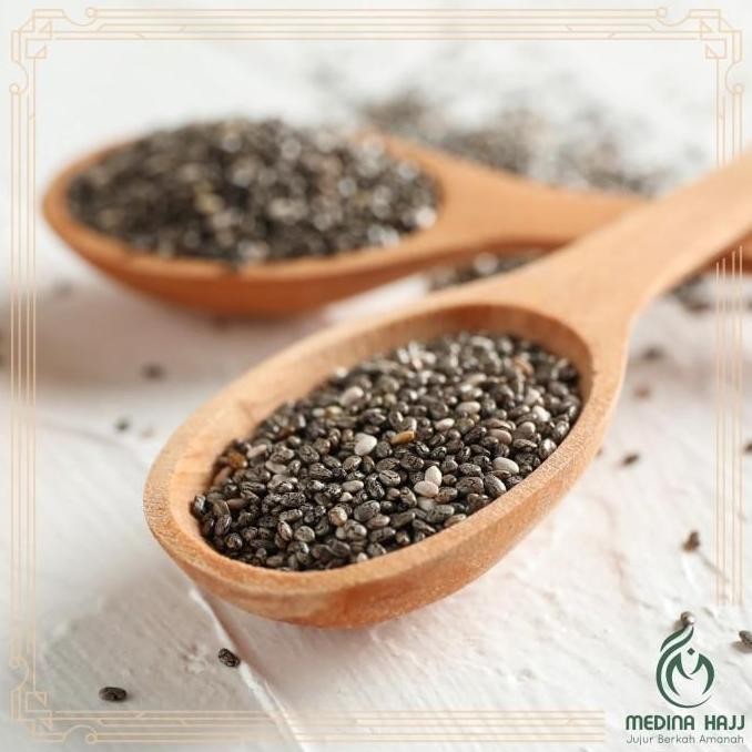 

(Allthebest) Organic Black Chia Seed / Cia Seed 500 Gram Organik Safiya Herbal