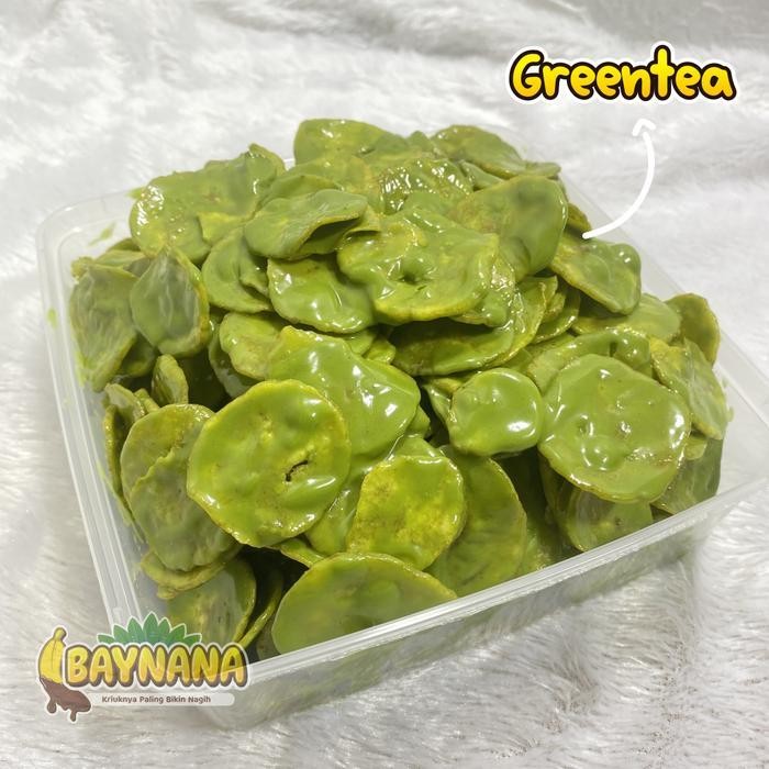 

Ccf Baynana Greentea 500Gr 250Gr 170Gr Keripik Pisang Lumer Crispy Greentea Banana Chips