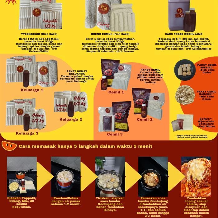 

Ccf Tokpokki/Tokpoki/Teokbokki/Tteobokki/Cemilan/Jajanan 1 Kg