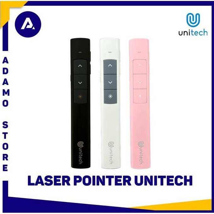 Siap Kirim Unitech USB Wireless Laser Pointer Rechargeable 2.4G Presentasi