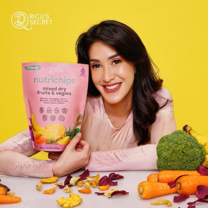 

Ccf [Ricu'S Secret] Nutrichips - Snack Cemilan Keripik Buah & Sayuran