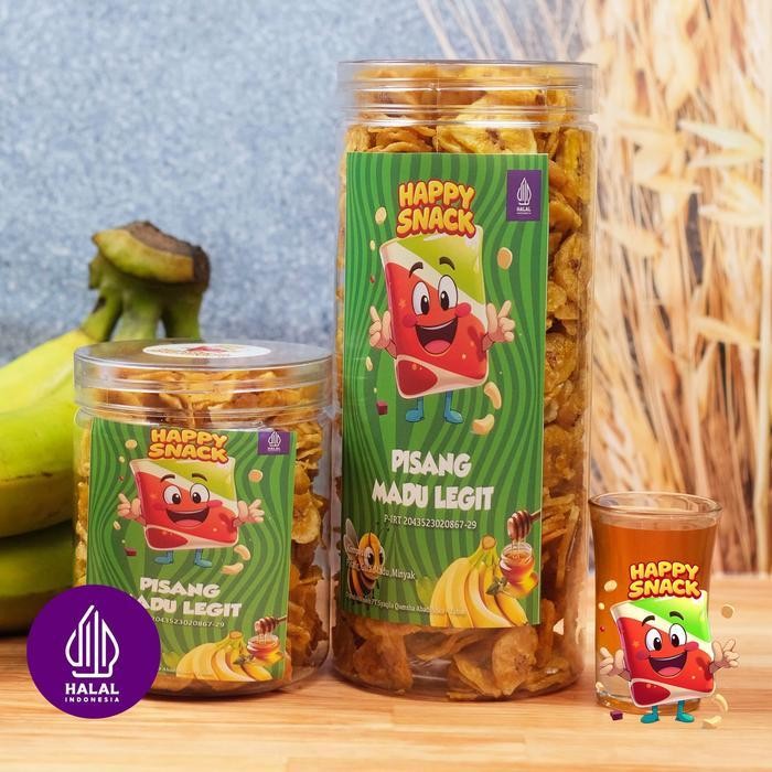 

Ccf Keripik Pisang Madu Legit Kemasan Toples Cemilan Happy Camilan Snack Keripik Renyah 250Gram 500Gram Keripik Koin Bulat Manis Legit Kering Food Makanan