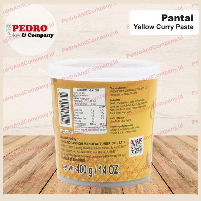 

Promo Pantai Yellow Curry Paste Kari Kuning Thailand 400Gr Shopee