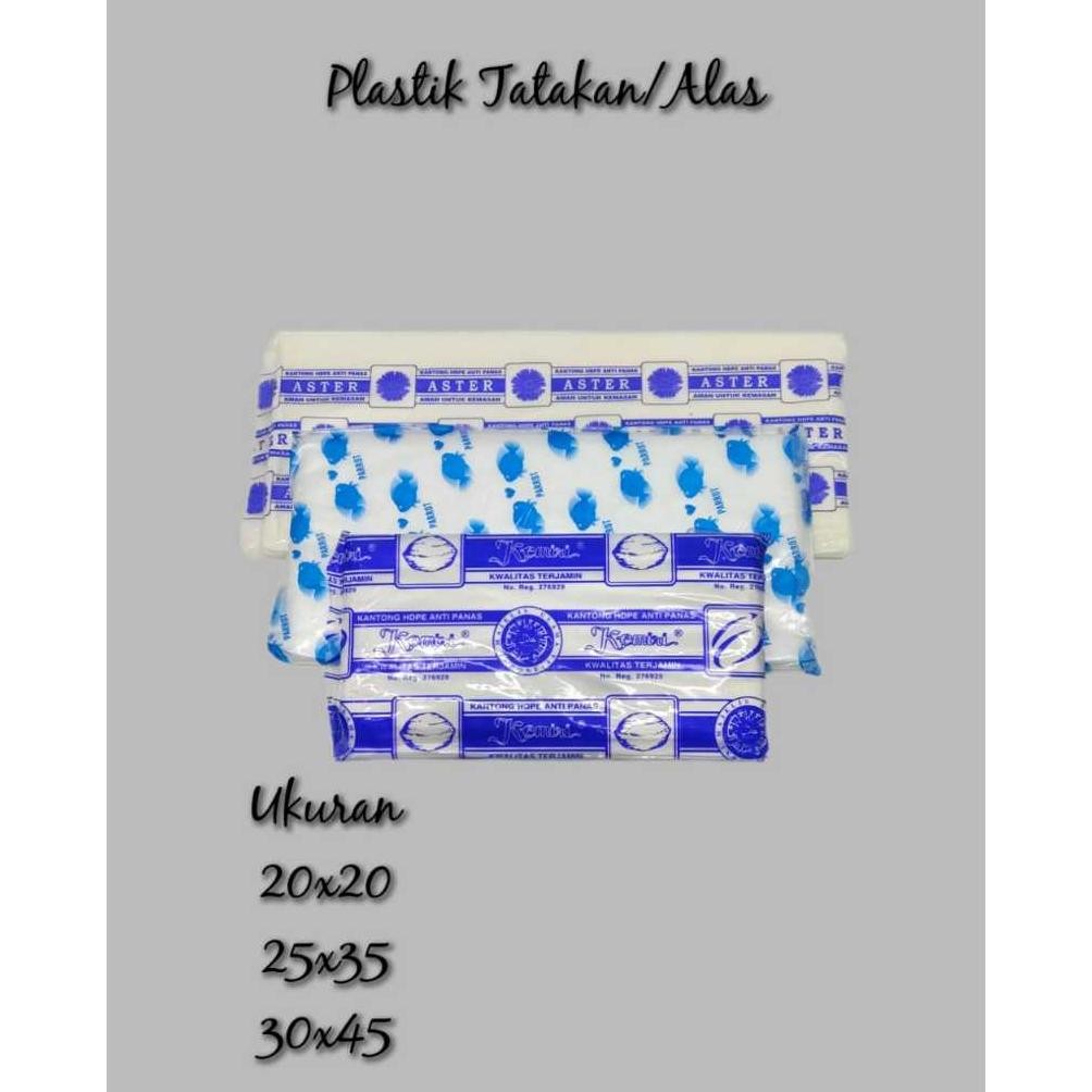 Bisa Cod Plastik Tatakan Plastik Alas Makanan Nasi Mie 20X20 25X35 30X45 Tahan Panas Alas Sterofoam 