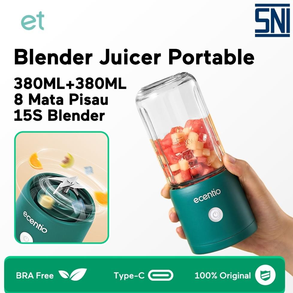 KUALITAS TERBAIK- Hadiah Gratis 1ET.Juicer Blender Mini Juicer Buah Tanpa Ampas 8 Mata Pisau Pembuat