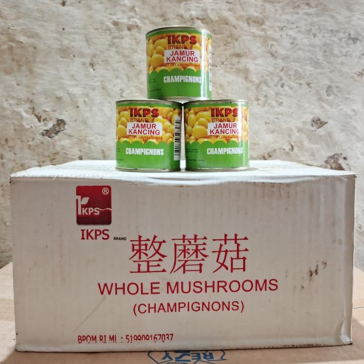 

Ikps Nd Jamur Kancing Kaleng 192Gr 1 Dus Isi 24 Klg (Whole Mushroom Champignon) Terbaru