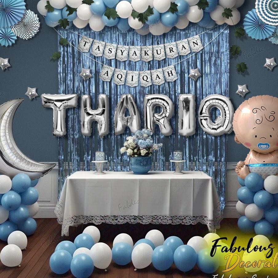 Fabulous Decorate Set Dekorasi Tema Aqiqah Balon Tasyakuran Aqiqah Hiasan Aqiqah