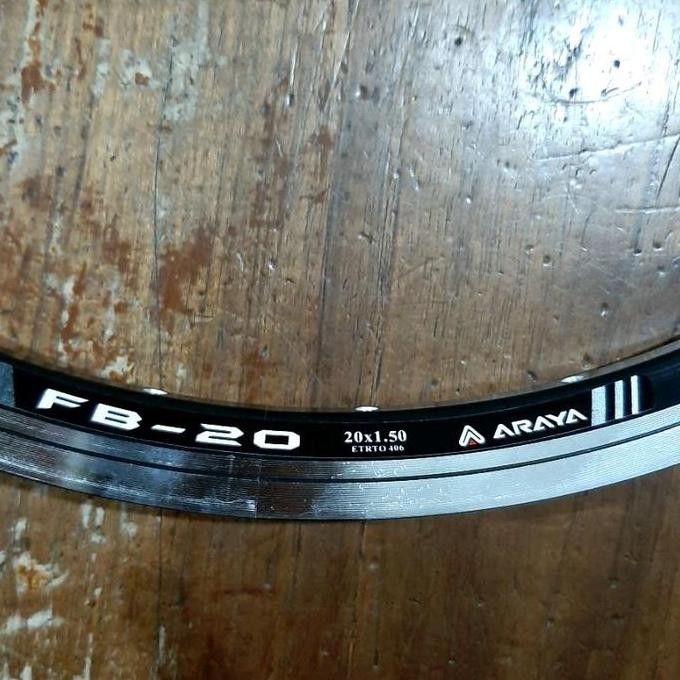 VELG SEPEDA 20 ARAYA FB20 RIM RIMS DOUBLE WALL LUBANG HOLE 28 28H 32 32H 36 36H FB 20 FB20 ETRTO 406