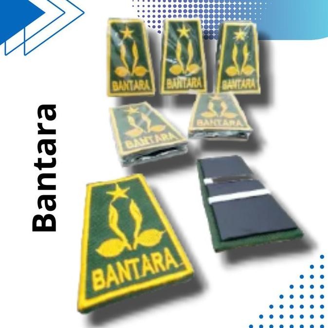 (Allthebest) SEPASANG KANAN KIRI BANTARA LAKSANA BORDIR | SEPASANG TKU TKK BANTARA BORDIR | LAMBANG 