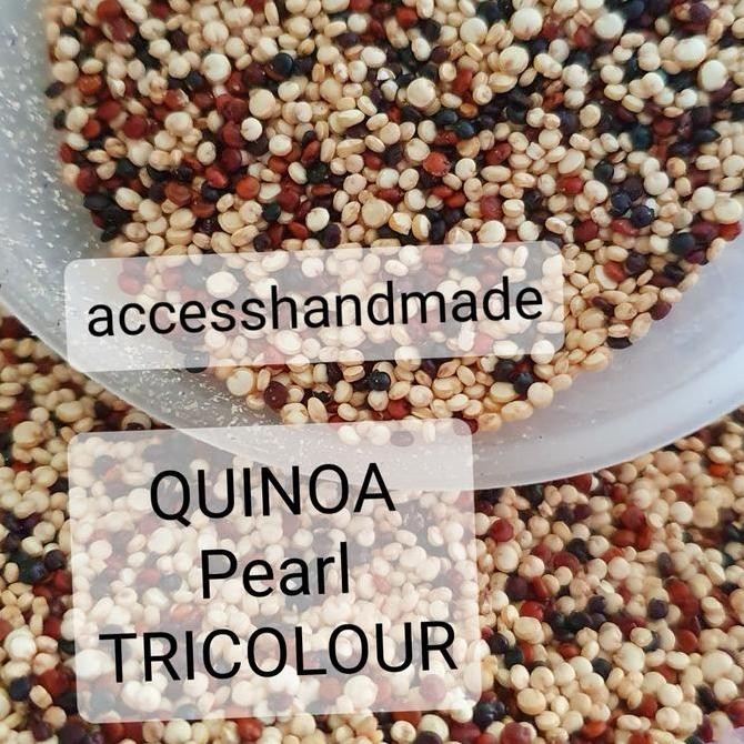 

Quinoa Pearl Tricolor Organic 400gr Kinoa Peru Tricolour beras sehat
