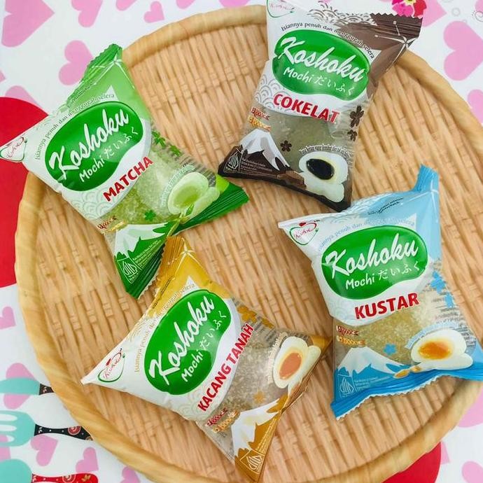 

Kue Mochi Koshoku Varian Rasa 30gr 20pcs Isi Cokelat Kacang Matcha Telur Stok Terbatas