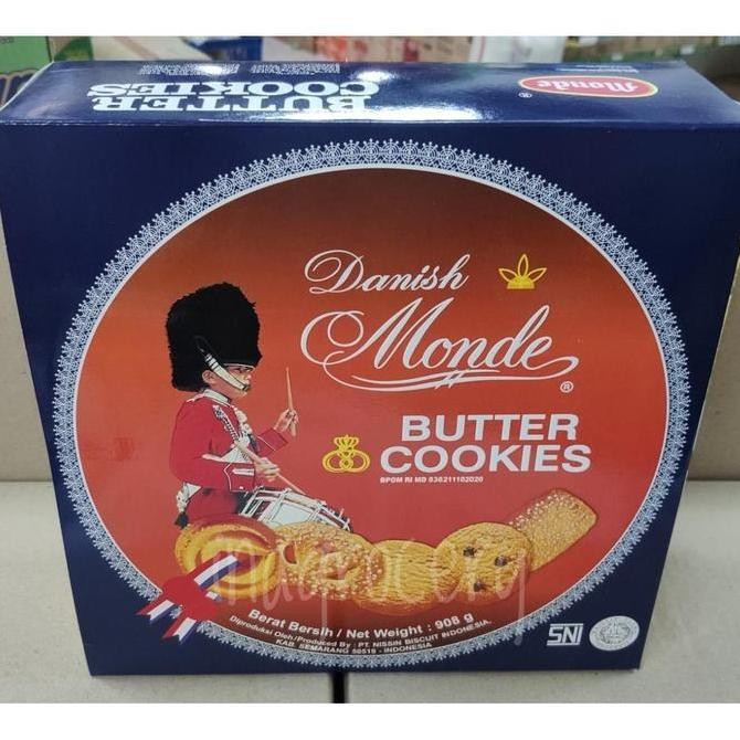 

Monde Butter Cookies 908gr Kaleng Kue Kering Klasik Renyah Stok Terbatas