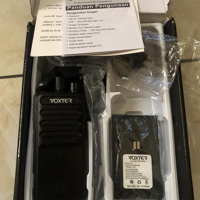 Promo HT voxter U1 single band VHF COD