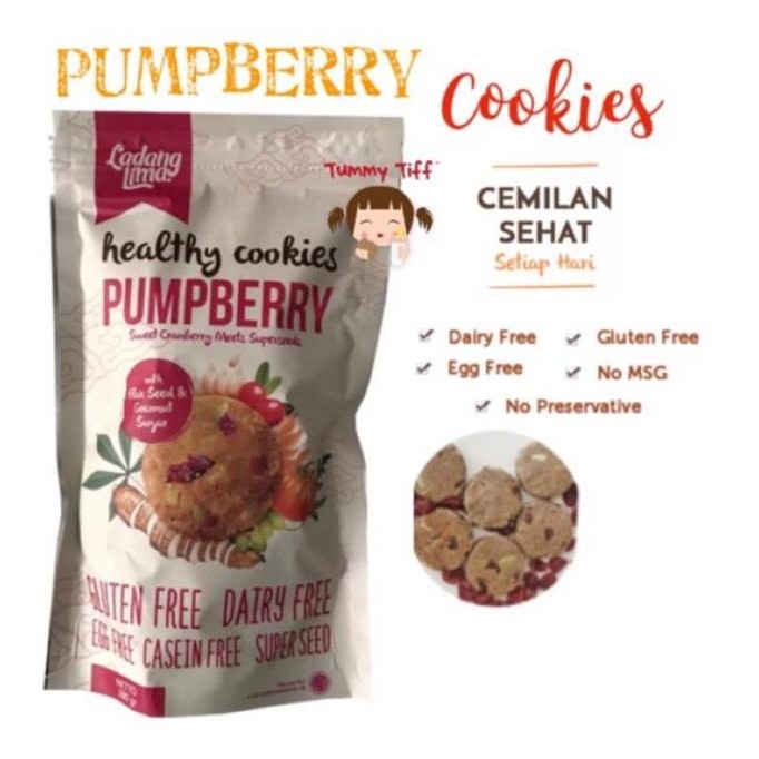 

Ladang Lima Pumpberry Cookies - Gluten Free Healthy Snack Stok Terbatas
