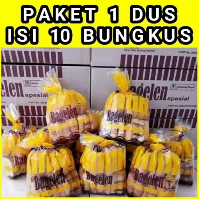 

Bagelen Bandung Raya 1 Dus isi 10 Pack - Roti Kering Manis Gurih Stok Terbatas