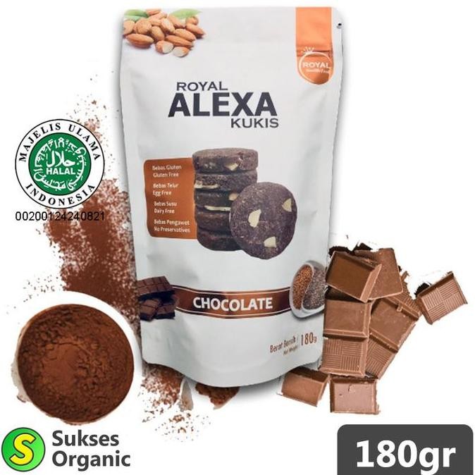 

Alexa Cookies Almond Coklat Gluten Free 180gr - Kukis Sehat Stok Terbatas