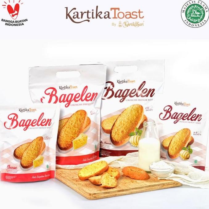 

Kartika Toast Bagelen Cheese & Butter 78gr - Roti Kering Renyah Stok Terbatas