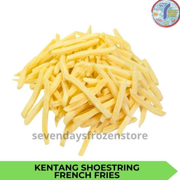 

Kentang Goreng Beku Curah Shoestring 1 Kg 500 Gr Terlaris