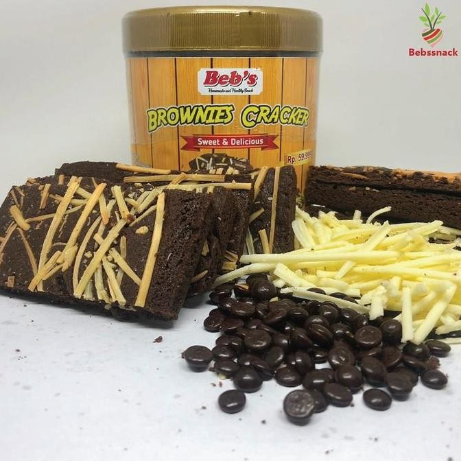 

Brownies Cracker Premium - Keripik Brownies Viral Coklat Crispy Isi Banyak Stok Terbatas