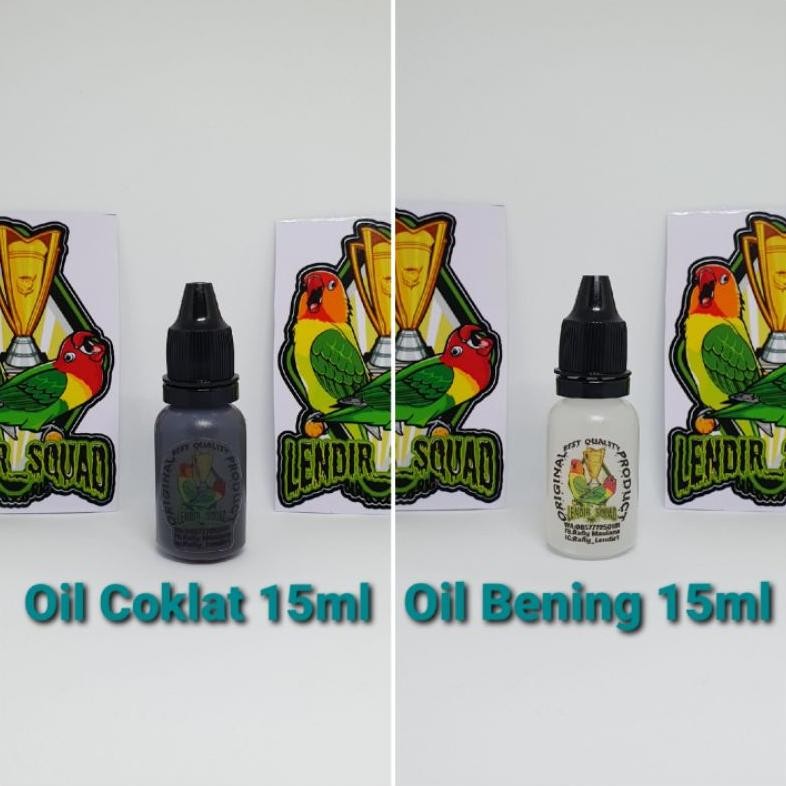 1 Paket Oil Coklat & Oil Bening 15ml, Vitamin Lovebird Lendir Squad, Kualitas 100%/Konslet Penunjang