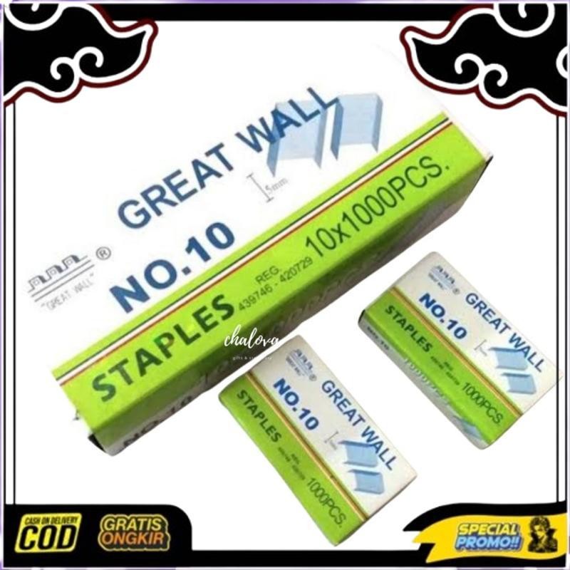 

New Stock [Slop] Isi Stapler No 10 Great Wall / Isi Staples Kecil No 10 Gw / Isi Jepretan / Isi Hekter Isi 10 Pcs