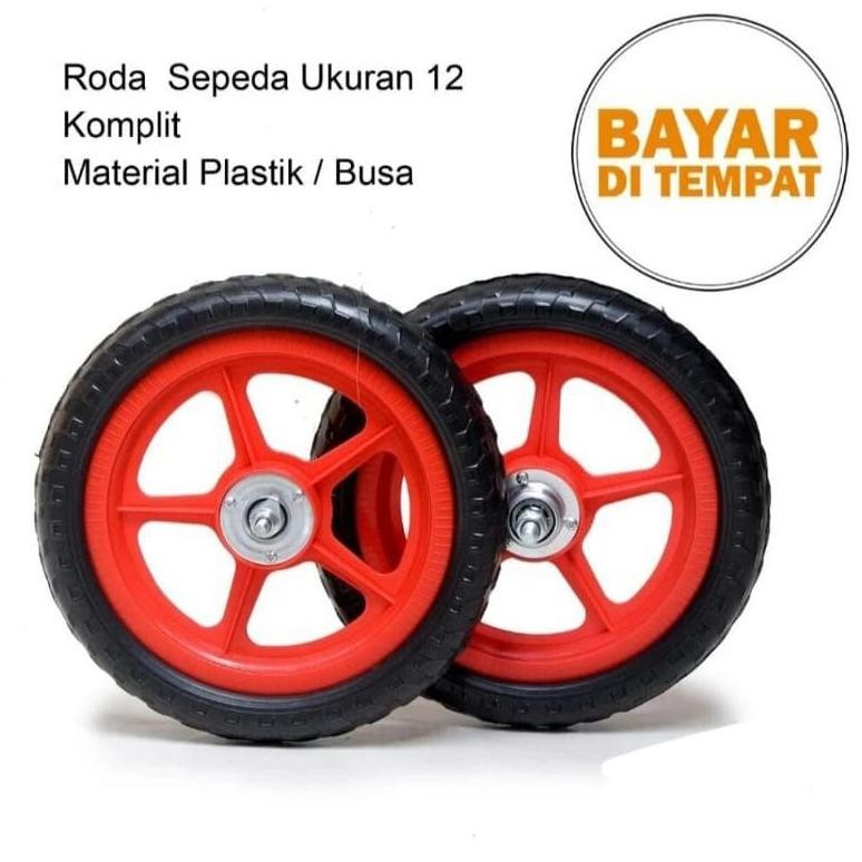 Model baru - Roda Ban busa mati sepeda anak 12 in Roda sepeda 12 x 1/2 2.1/4 in cocok untuk semua se