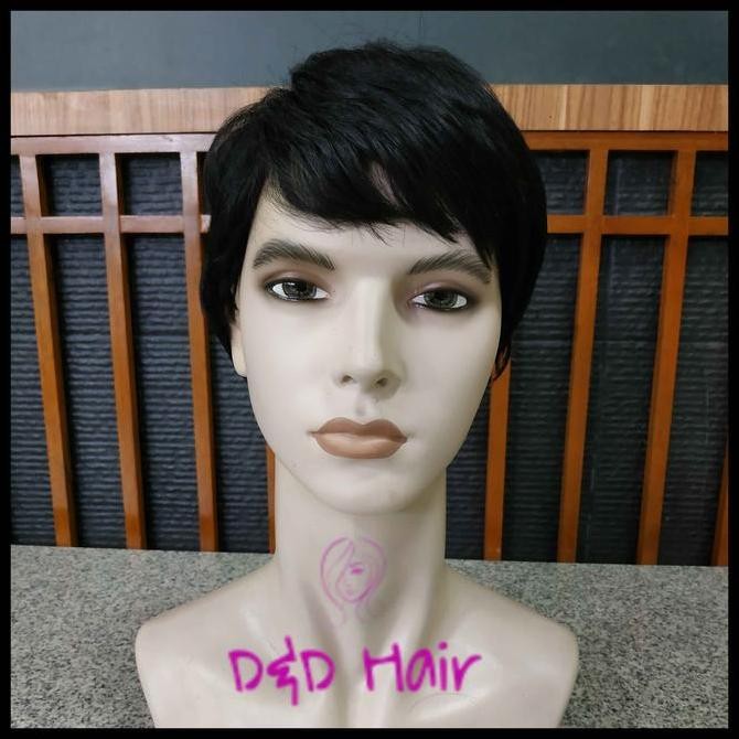 Wig Rambut - Wig Pria - Wig Pendek - D&D1415 - Black