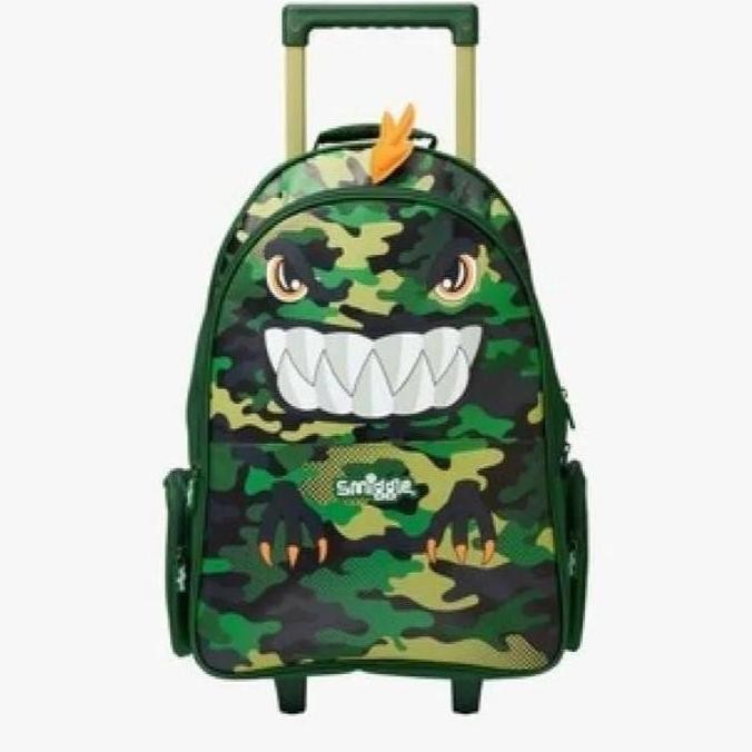 Smiggle Trolley Dino Budz Backpack/Tas Koper Dino/ Kado