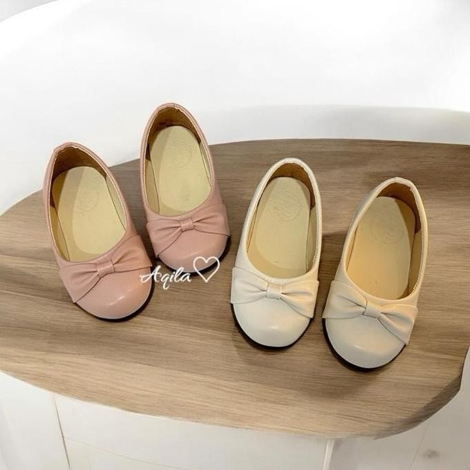 Sepatu Balet Anak Balita Perempuan Flatshoes Anak Sol Karet Usia 1-10 Tahun [Zenay]