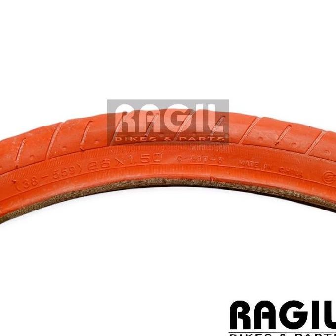 BAN LUAR SEPEDA 26 x 1.50 CST TRAVELLER 26x1.50 ORANYE KUNING PUTIH HIJAU MTB FEDERAL HYBRID