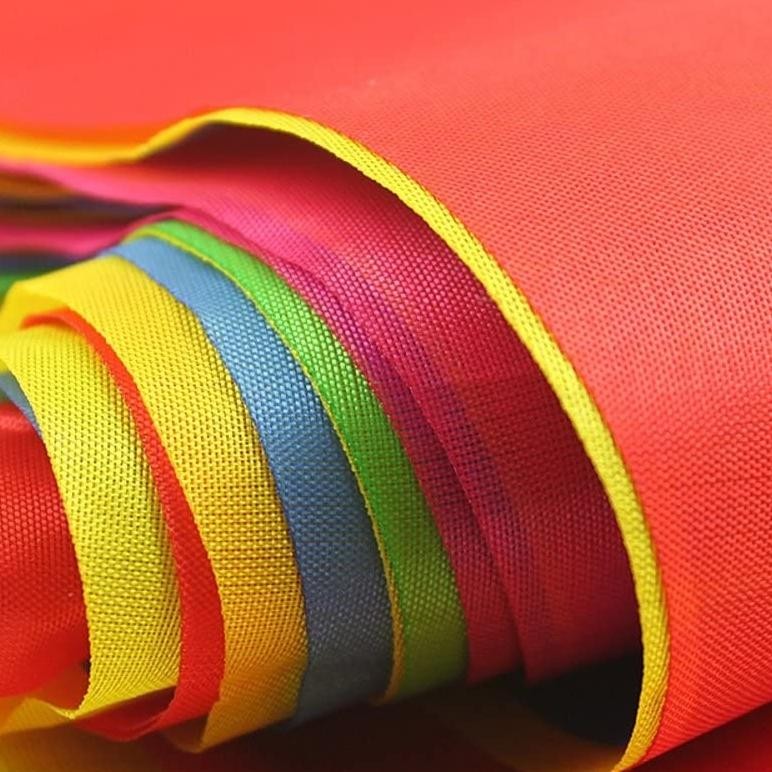 Nld-1419 50/80/100M Bendera Segitiga Warna Warni Dan Bendera Kain Merah Putih/Bendera Hias Festival/