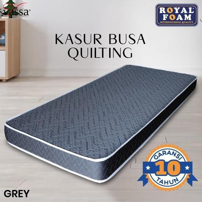 Kasur Busa Vassa Quilting Grey Single size  By Vassa Bedding PL