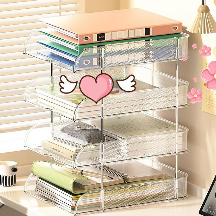 

Rak Kotak Dokumen File Kertas Organizer Meja Susun R Storage Lantai 2Lantai 3Lantai 4