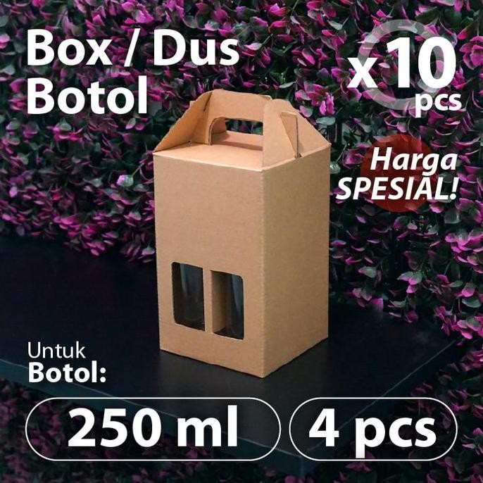 

Paket 10 pcs - Dus isi 4 Botol 250 ml - Dus Parcel - Hadiah Hampers