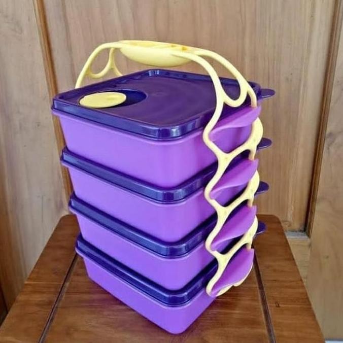 Tupperware Crystalwave Goodie Box , Rantang 4 Susun