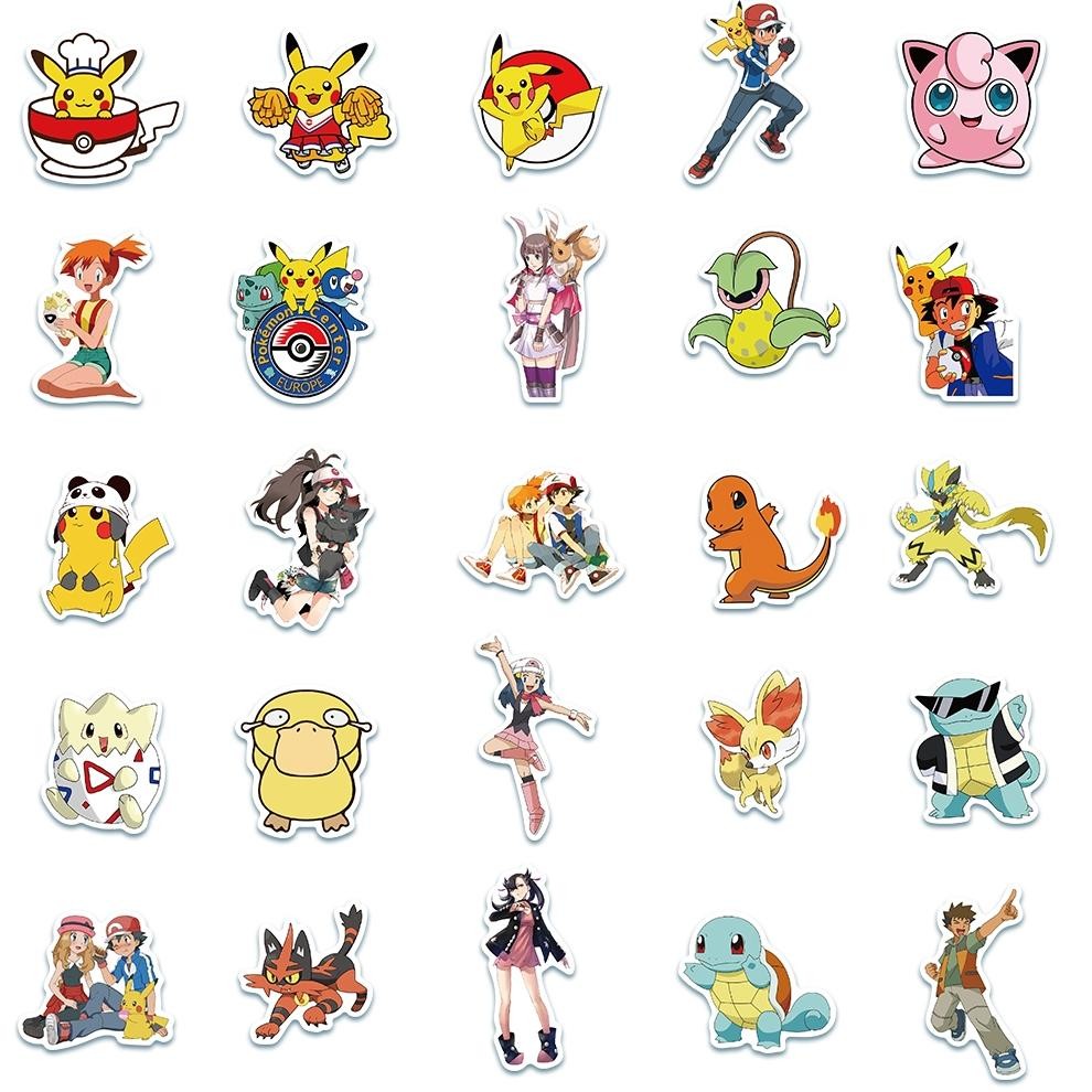 

Stiker Set Stiker Paket lucu Pokemon Stiker Pikachu Stiker Anti Air Stikers Berperekat Waterproof sticker decal buat Motor Helm Buku Journal Koper Casing HP Laptop Botol Minum Hadiah anak EM-75