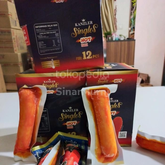 

Rps Sosis Sapi Dan Ayam Pedas Sosis Kanzler Single Hot 1Dus Isi 12