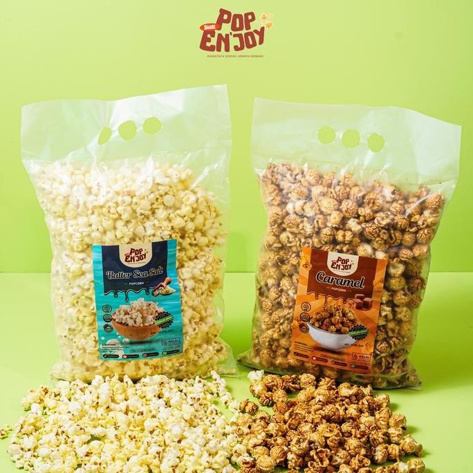 

RPS [BUY 1 GET 1] POPCORN CARAMEL + ASIN - PopENjoy / Makanan Manis Crispy Camilan Popcorn Snack Jagung