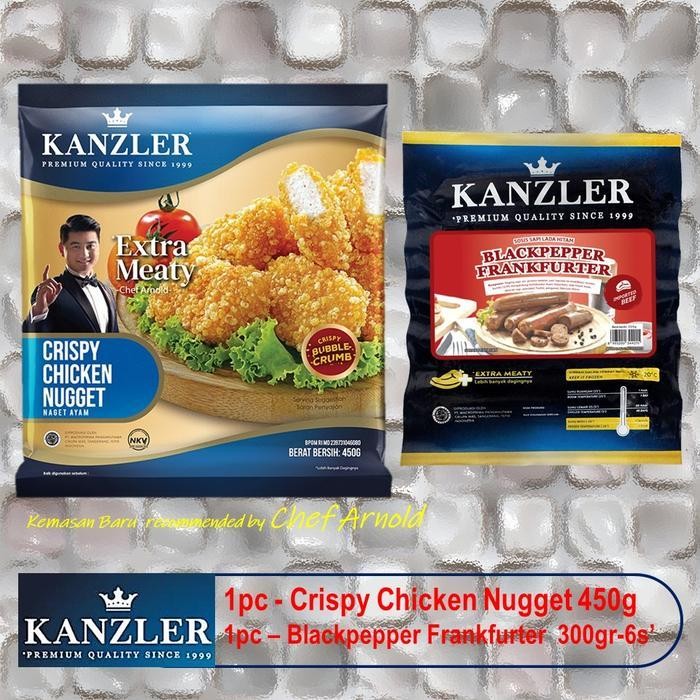 

Ff Paket Kanzler Nugget Crispy 450G Dan 1 Blackpepper Frankfurter 300G
